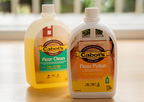 Cabots Floor Clean Polish Bottles