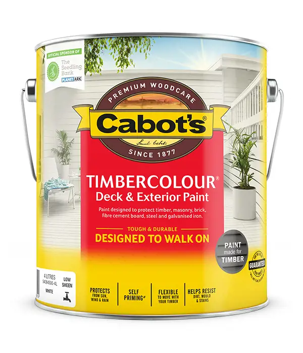 Cabot’s Timbercolour Deck & Exterior Paint